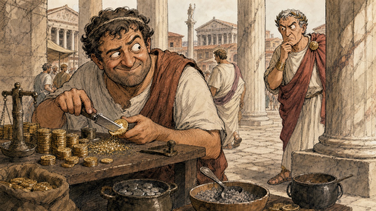 Roman coin debasement
